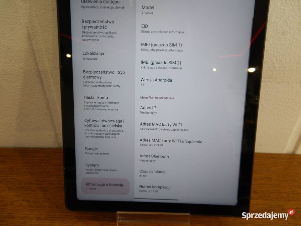 Tablet T Mobile 5G 6128GB 6GB Leżajsk