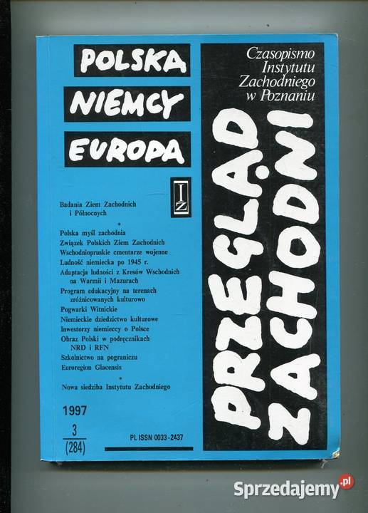 Przegląd Zachodni 1997 3 Polska Niemcy Europa miękka Pozostałe sprzedam
