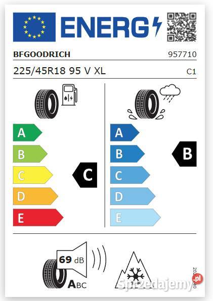Opony zimowe BFGoodrich GForce Winter 22545 R18 Samochodowe Kościerzyna