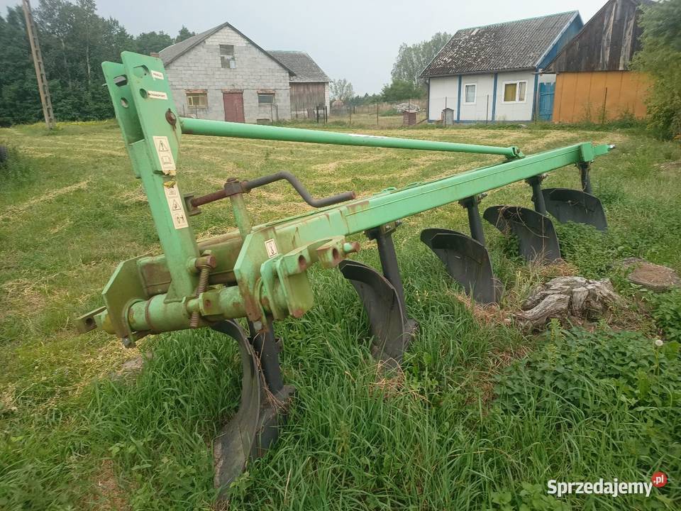 Pług 5 skibowy duży nowy na wysokiej słupicy Łubnice
