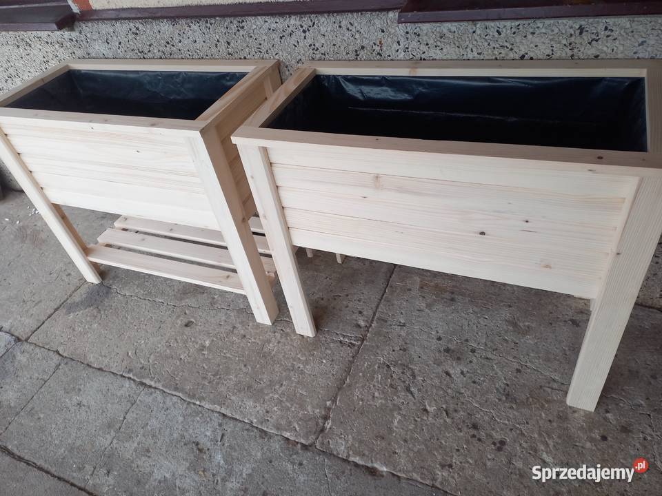 Doniczki ogrodowe drewniane 90