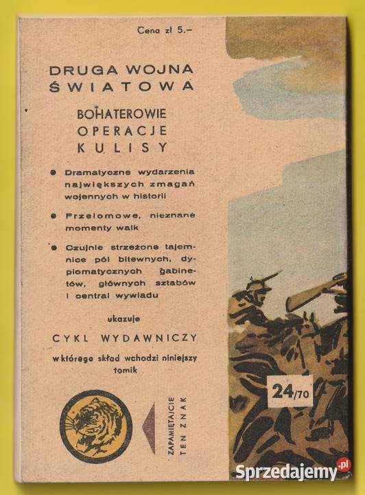 ŻÓŁTY TYGRYS KIERUNEK PRUSY 1970 Rok wydania 1970 łódzkie Łódź sprzedam