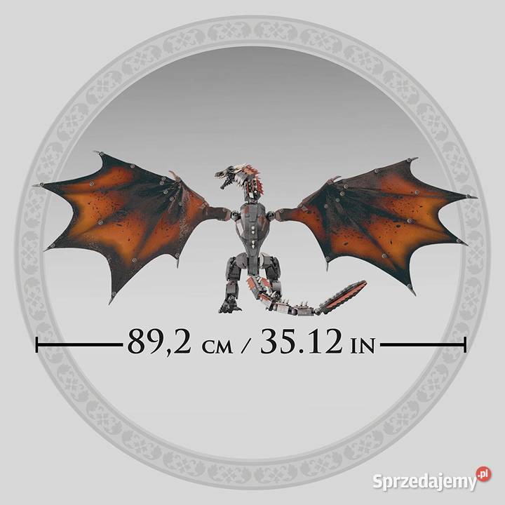 Klocki Konstrukcyjne Gra o Tron Smok Drogon i Mogilany sprzedam