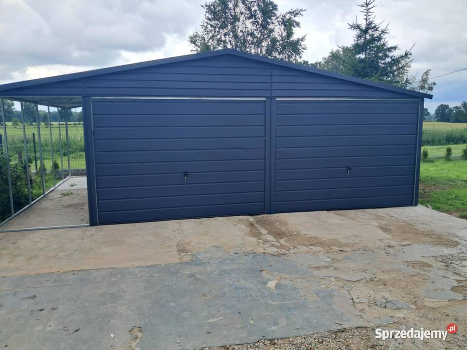 Garaż blaszany wiata WZMOCNIONY PROFILAMI sprzedam