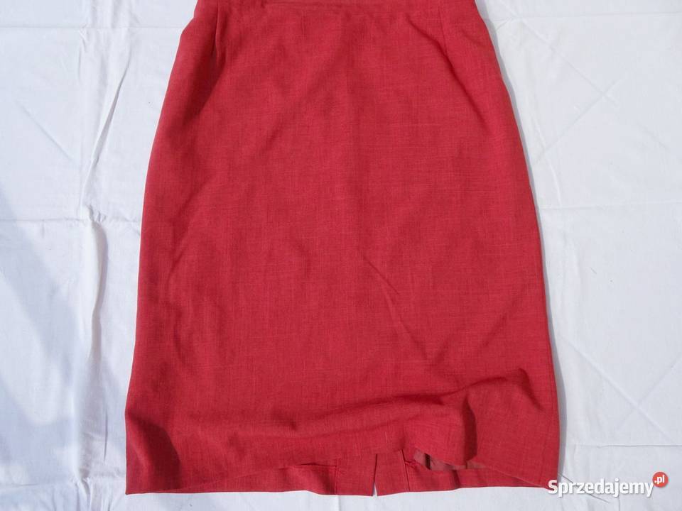 Komplet Garsonka Bluzka Spódnica Koralowa 44 46 Nowy Sącz