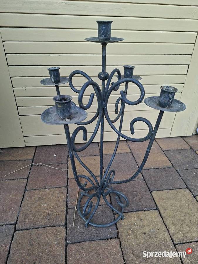 Świecznik masywny cęzki UŻYWANY NA ZEWNĄTRZ Poznań