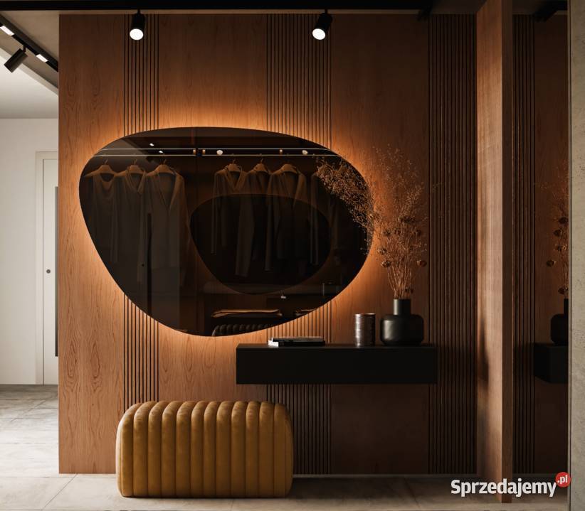 Lustro VULCAN LED nowoczesne lustro organiczne Warszawa sprzedam