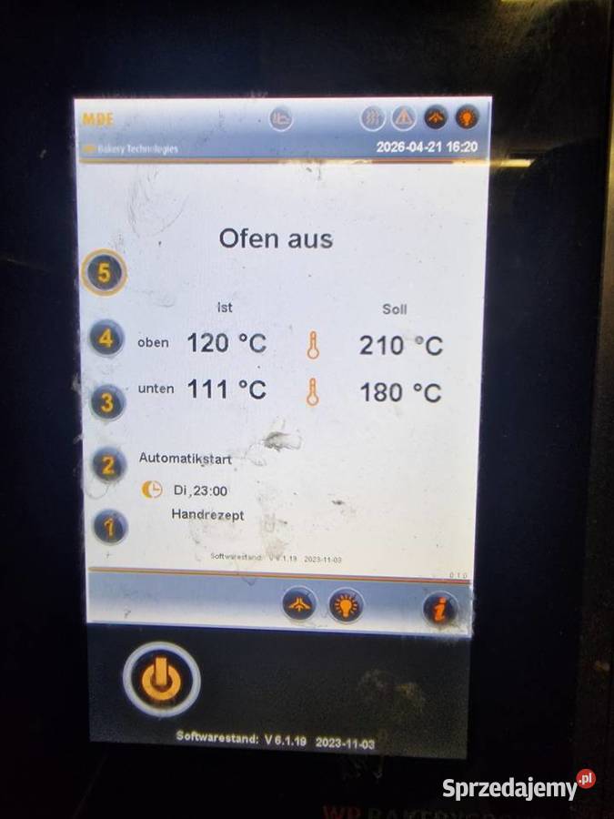 Piec piekarniczy elektryczny WP Matador MDE 125 Bachórz