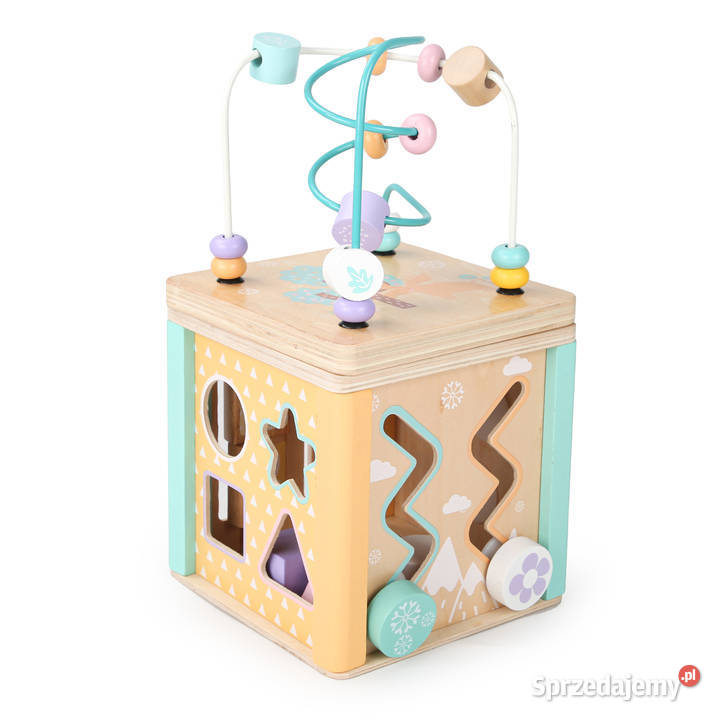 Drewniana kostka edukacyjna sorter mula ECOTOYS Smogorzów