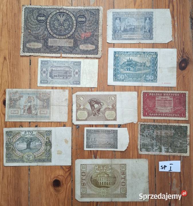 Zestaw Banknotów x11 Stara Polska SPI