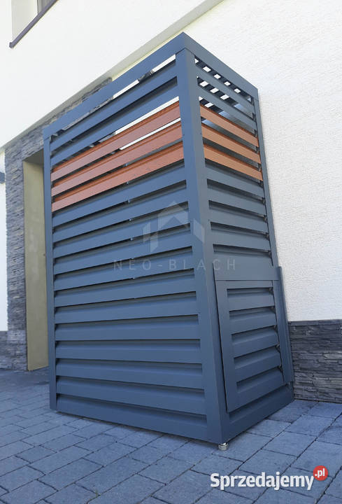 Osłona pompy ciepła 80x50x200 antracyt jasny mazowieckie Płock