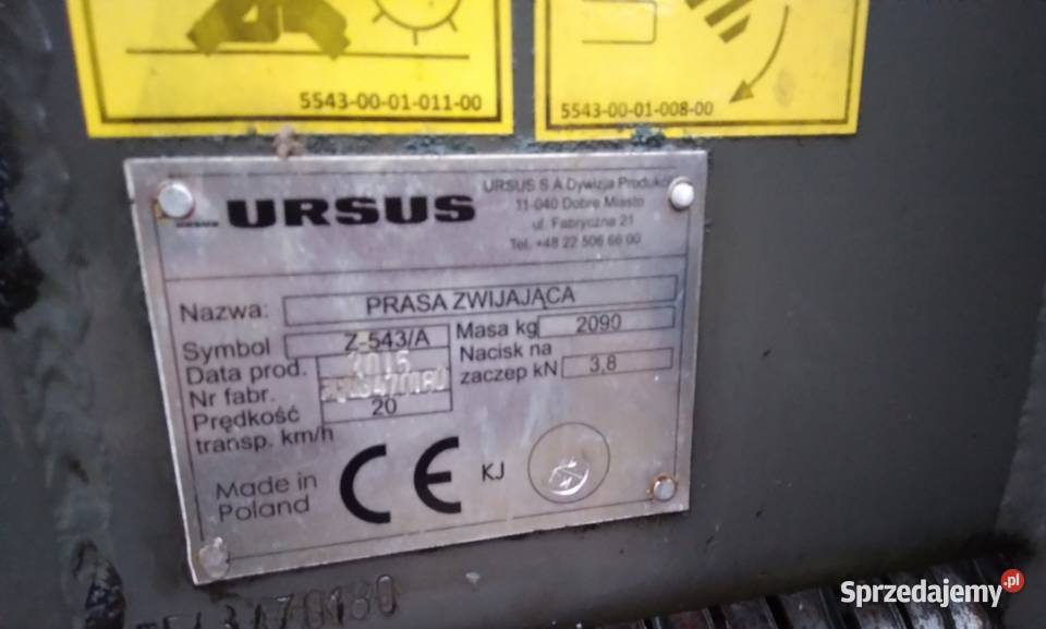 Prasa rolujaca Owijanie siatką Łosice