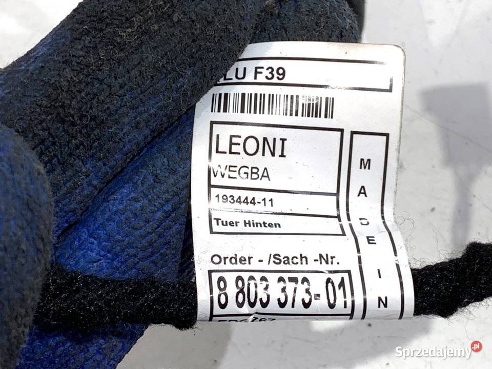 WIĄZKA DRZWI TYŁ PRAWY BMW F39 8803373 15 140 podkarpackie