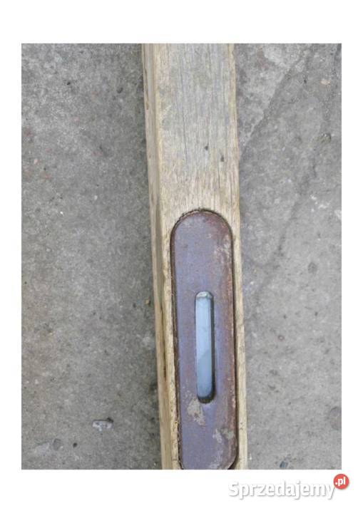 Poziomica drewniana 70 stara PRL dwa wskaźniki Poziomice Łódź sprzedam