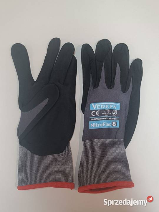 Rękawice robocze powlekane nitrylem Verken