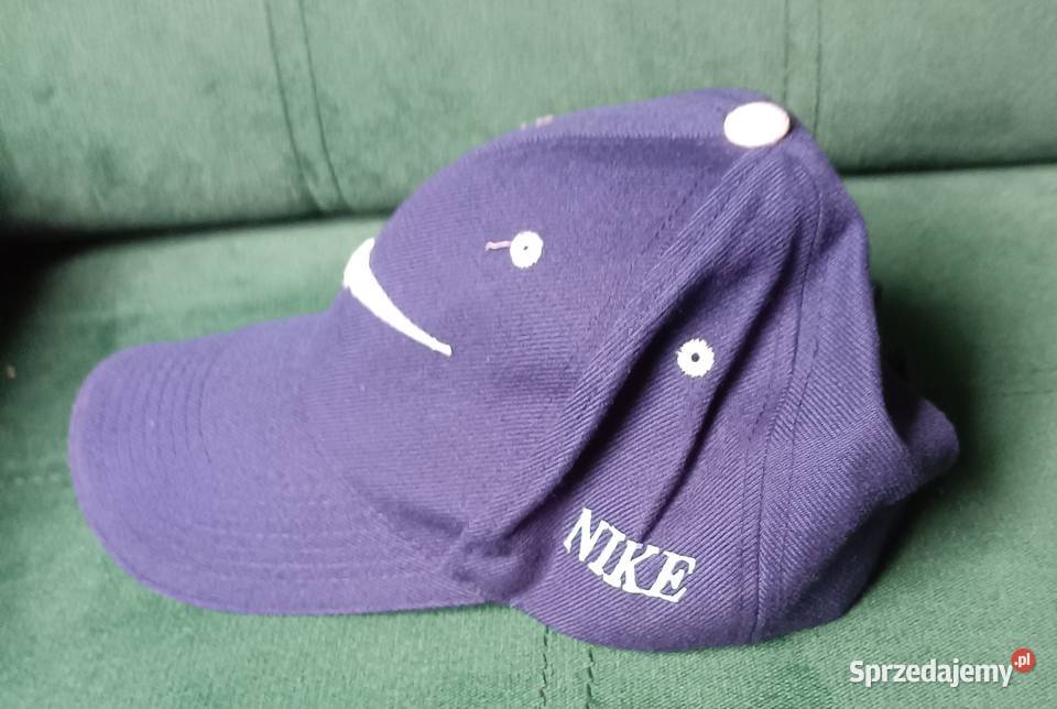 Czapka Nike granatowa z lat 90 Galanteria i dodatki Zbylitowska Góra