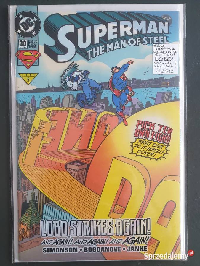 Superman The Man Of Steel Lobo Strikes Again Kultura i Rozrywka Gdynia