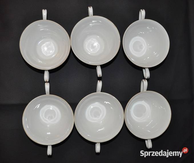 Ćmielów porcelanowe bulionówki Warszawa