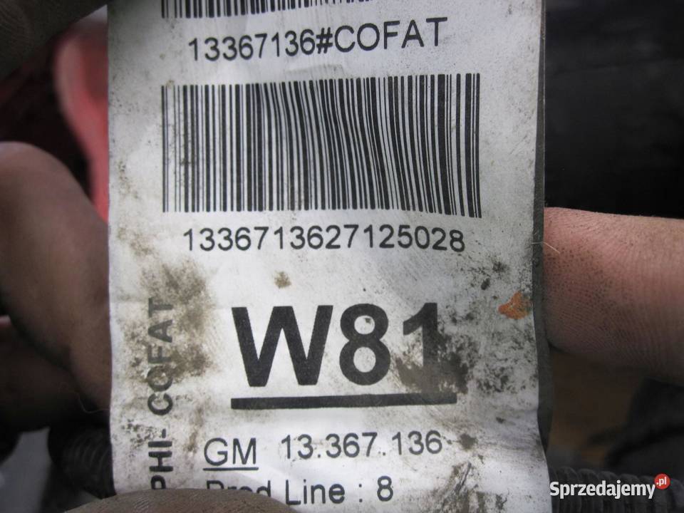 OPEL MERIVA B 12r wiązka czujników PDC tył osobowe