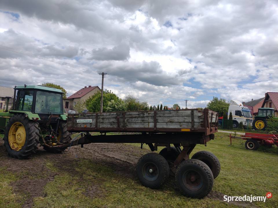 Przyczepa rolnicza tandem wywrotka na tył 8 ton Sośno