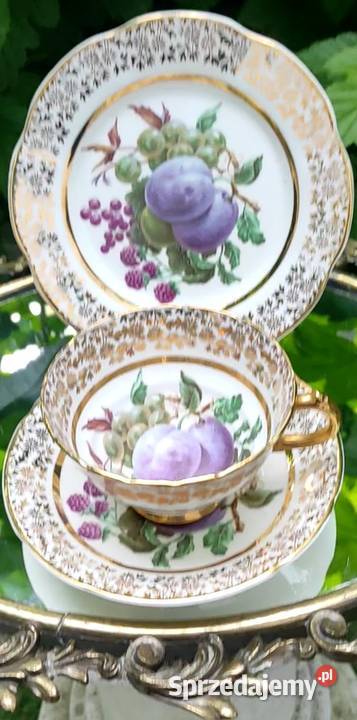 Rzadki zabytkowy zestaw śniadaniowy z Pabianice