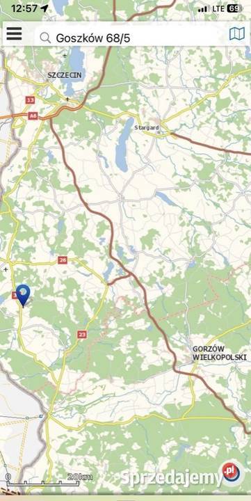 Działka budowlana RATY asfalt zachodniopomorskie