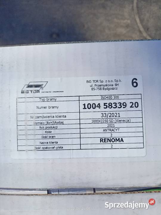 Napęd do bramy garażowej mocny Lublin