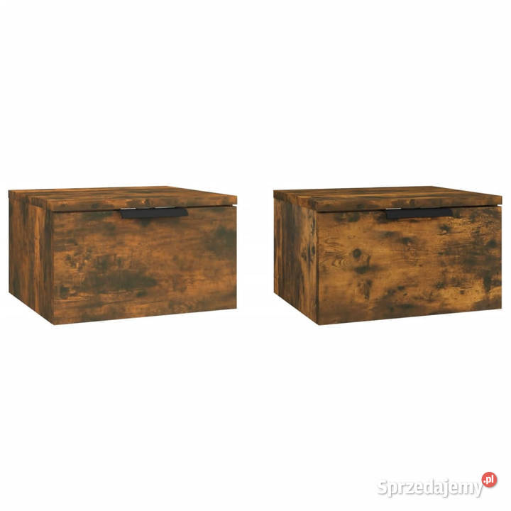 Wiszące szafki nocne 2 przydymiony dąb 34x30x20 mazowieckie Warszawa