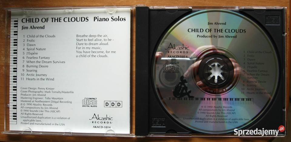Jim Ahrend Child of the Clouds Piano Solos Kępice
