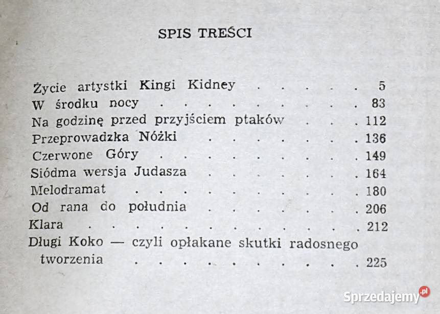Życie artystki Kingi Kidney Lucyna Legut Rok wydania 1972 Chełm