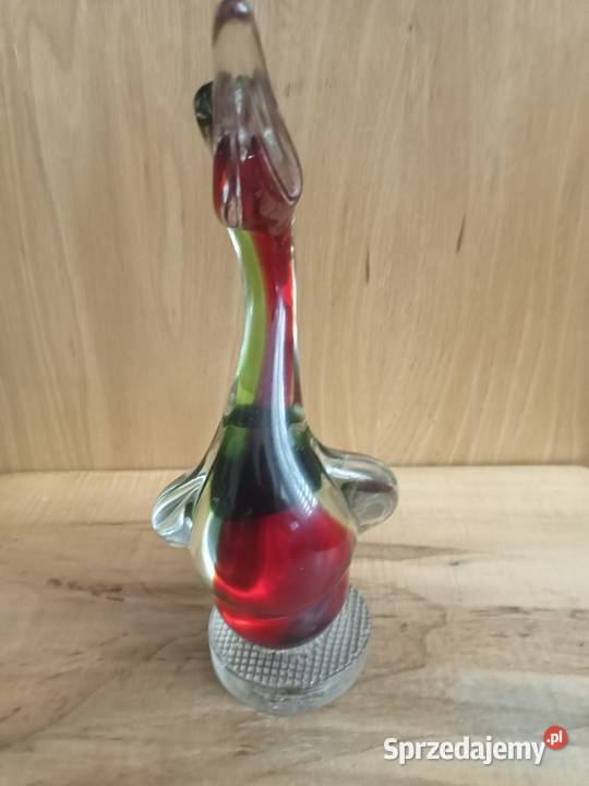 figurka szklana kaczka murano