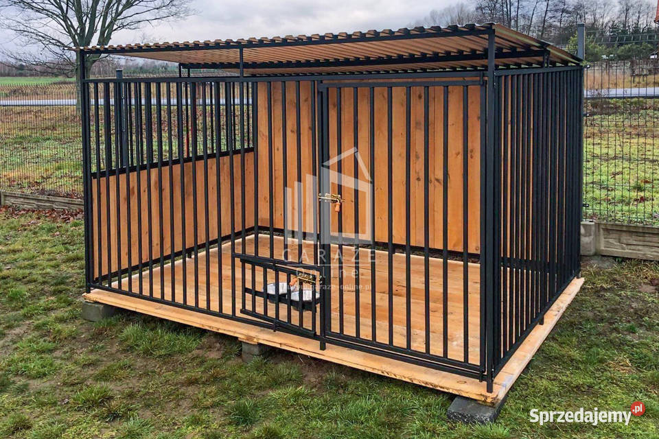 Kojec Psów 25x2m Uchwyt na miski Drewniana wielkopolskie