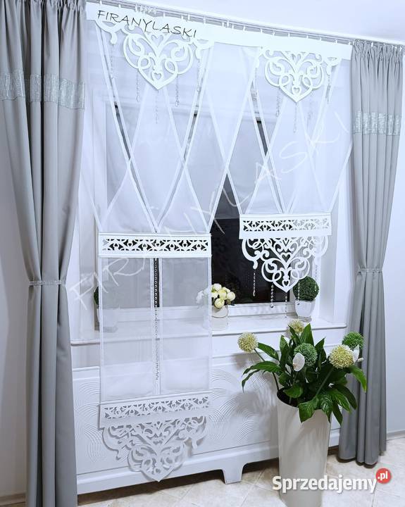 Firany panele Ażury 120x235 Firanki Gotowe do Włocławek