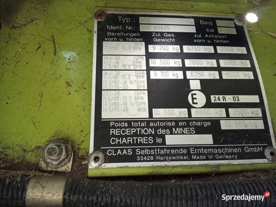 Claas dominator 78 88 98