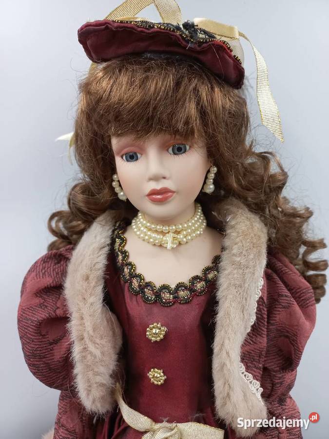 Przepiękna dama-kolekcjonerska lalka porcelanowa.