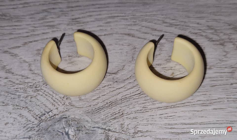 Kolczyki damskie koła żółte