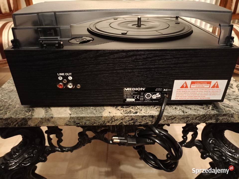 Gramofon MEDION Magnetofon USB MP3 Karta SD AUX wielkopolskie