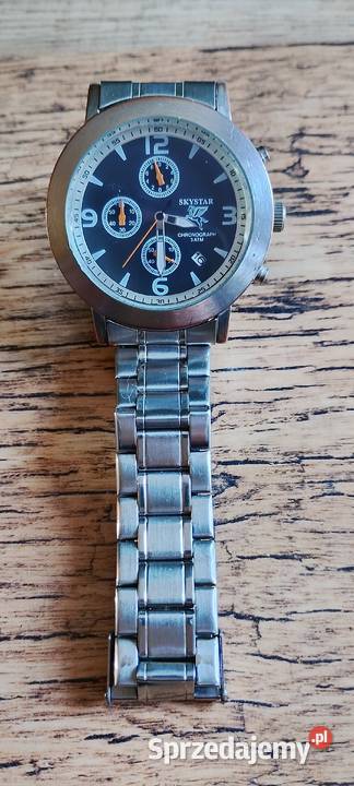Męski zegarek Skystar Chronograph Stan Elegancja Wąbrzeźno