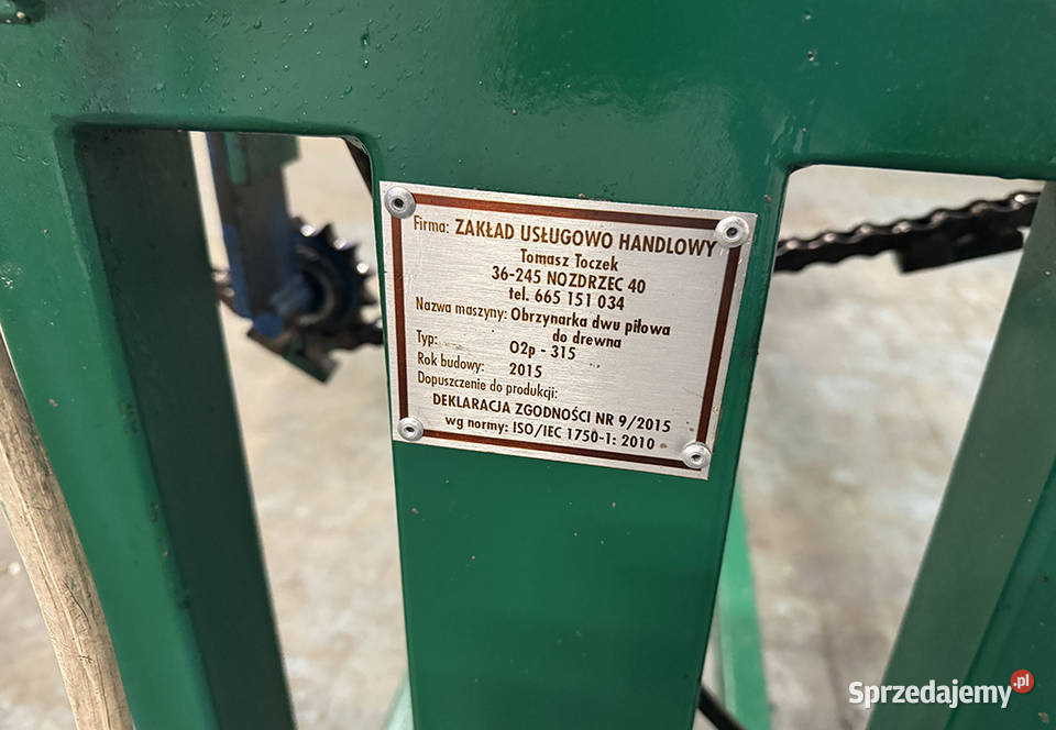 Obrzynarka dwupiłowa O2p315 Sierakowska Huta