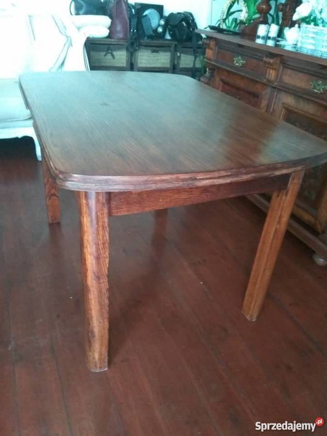 Stół rozkładany stary odrestaurowany 85cm Szczecin