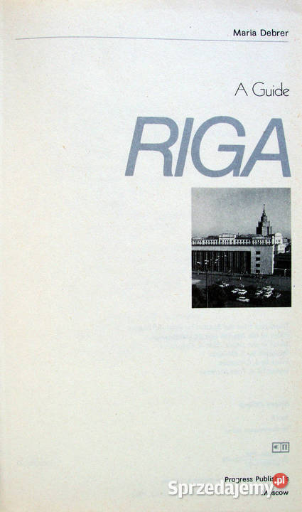 RIGA A guide Przewodnik w j angielskim 1982 Limanowa