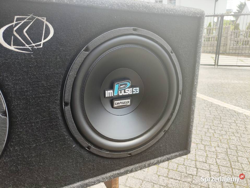 Skrzynia bassowa basowa tuba subwoofer dual 2x Głośniki Niegowonice