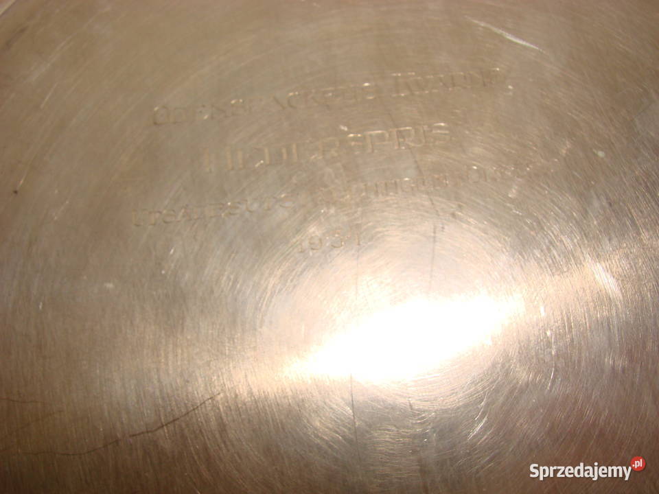 GAB NS ALP duża taca plater 1934r Pozostałe Pruszcz Gdański