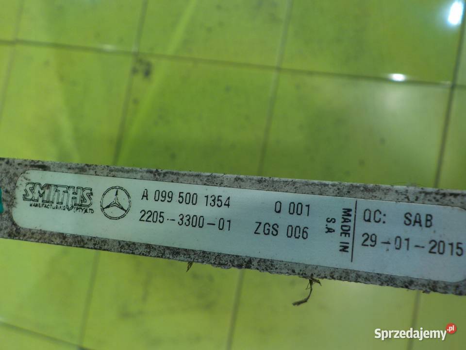 MERCEDES C W205 21 CDI 15r SEDAN 4D chlodnica osobowe mazowieckie Suków