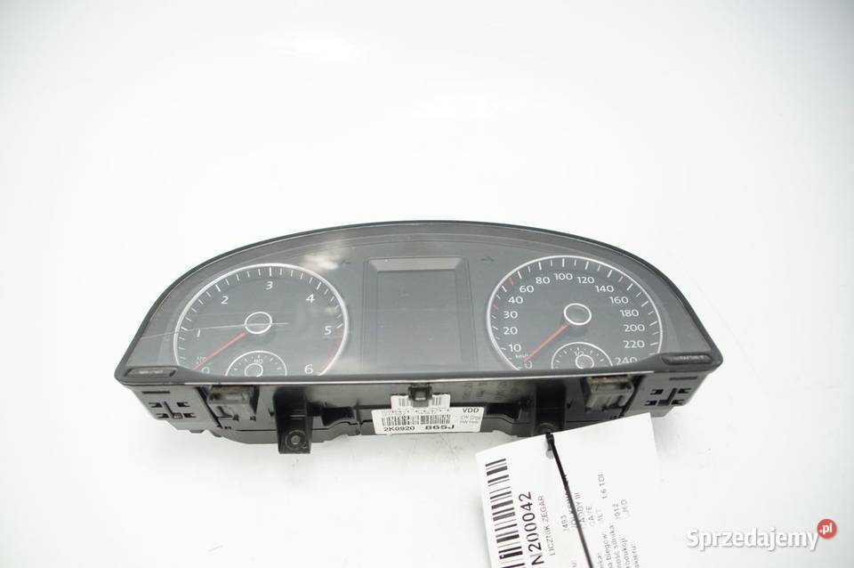 LICZNIK ZEGAR VOLKSWAGEN CADDY III 2K0920865J Pozostałe kujawsko-pomorskie Lipno