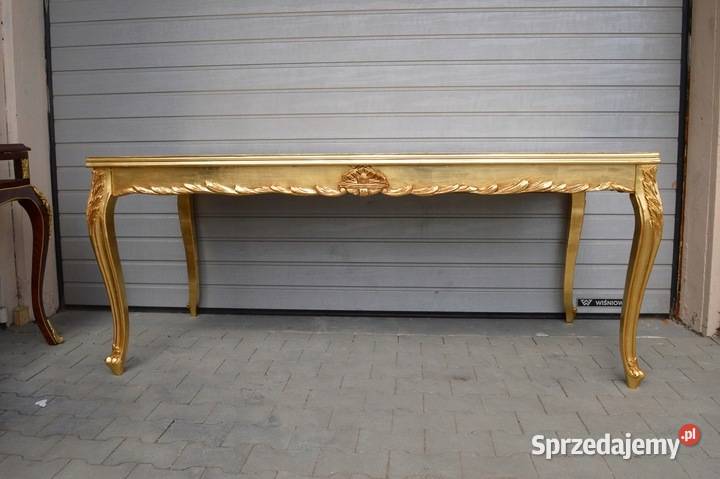złoty Piękny STOLIK STÓŁ ława drewno szyba małopolskie Kraków