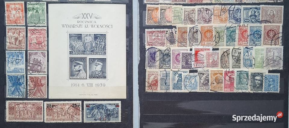 Zestaw Znaczków Stara Polska 10 Gliwice