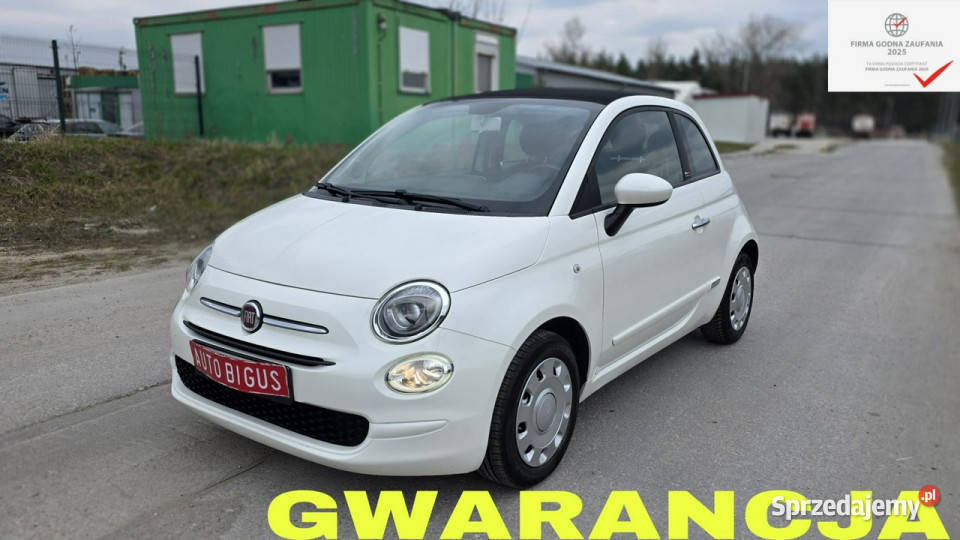 Fiat 500 ledy super stan zarejestrowany biała czujnik parkowania sprzedam