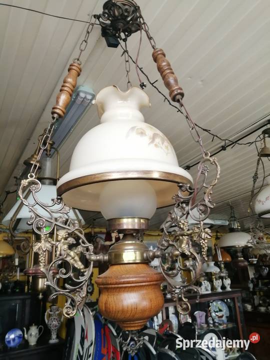 Lampa holenderska z amorkiem Nowy Żmigród sprzedam