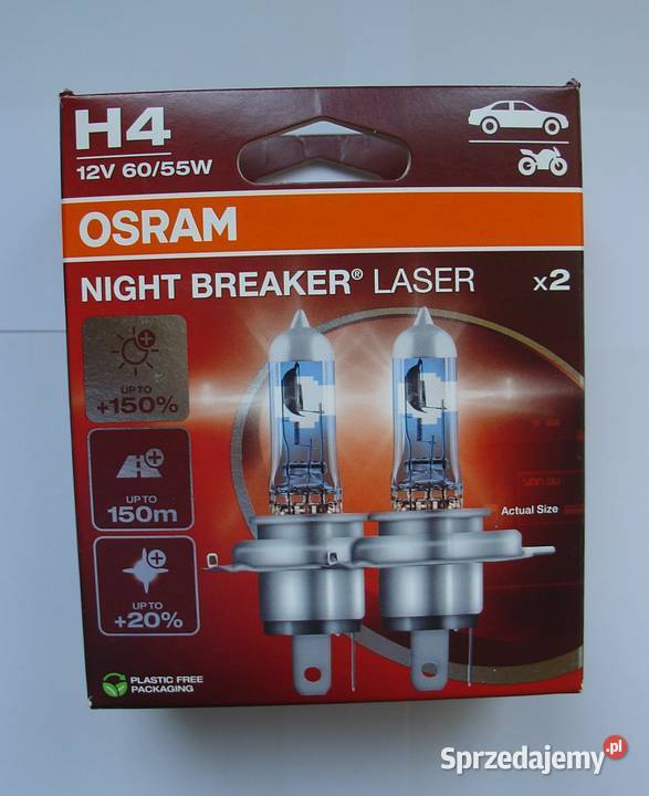Żarówki H4 OSRAM NIGHT BREAKER LASER 150